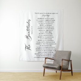 Tapete De Parede A Escritura de Bíblias Beatitudes Matthew 5:2-12