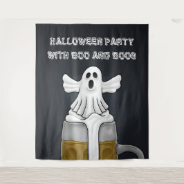 Tapete De Parede A Festa de Halloween de Boo e Boos