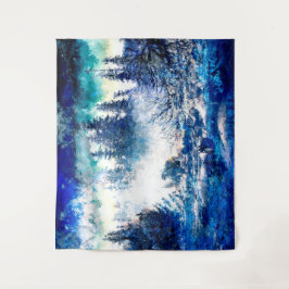 Tapete De Parede A Floresta de Inverno Encantadora