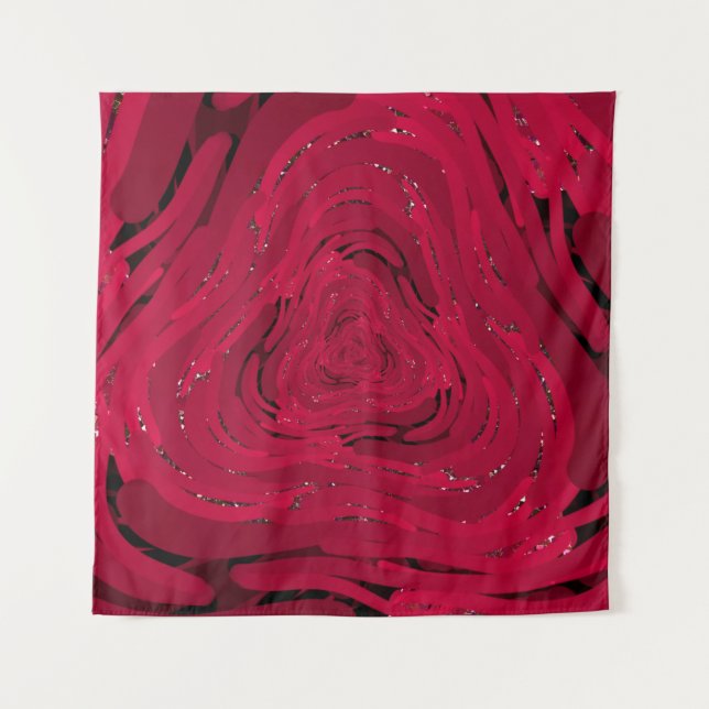 Tapete De Parede A hand drawing pattern made of red gradient with g (Frente)