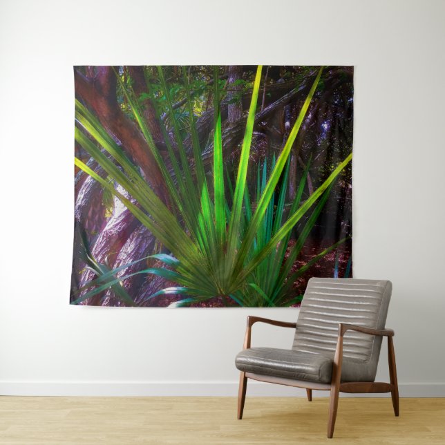 Tapete De Parede A luz vem para a floresta. (In Situ (Horizontal))