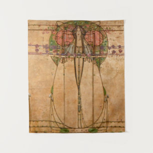 Tapete De Parede A Rainha de maio - Margaret Macdonald Mackintosh
