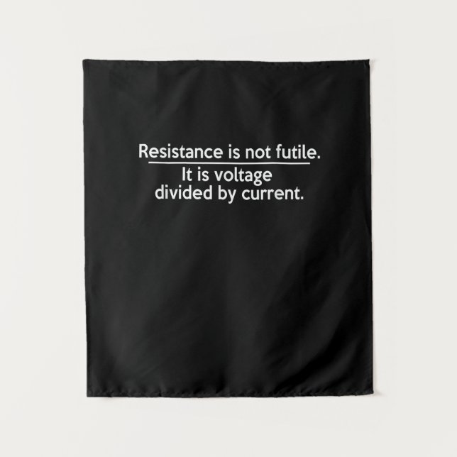 Tapete De Parede A Resistência Não É Inútil - Lei de Ohm - Eletrici (Frente)
