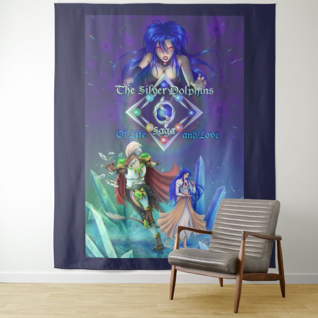 Tapete De Parede A Saga dos Golfinhos Prateados: Da Vida e do Amor (In Situ)