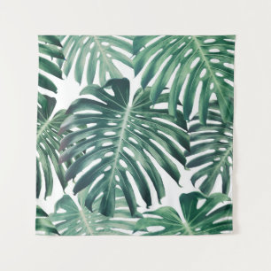 Tapete De Parede A selva tropical deixa um fundo floral