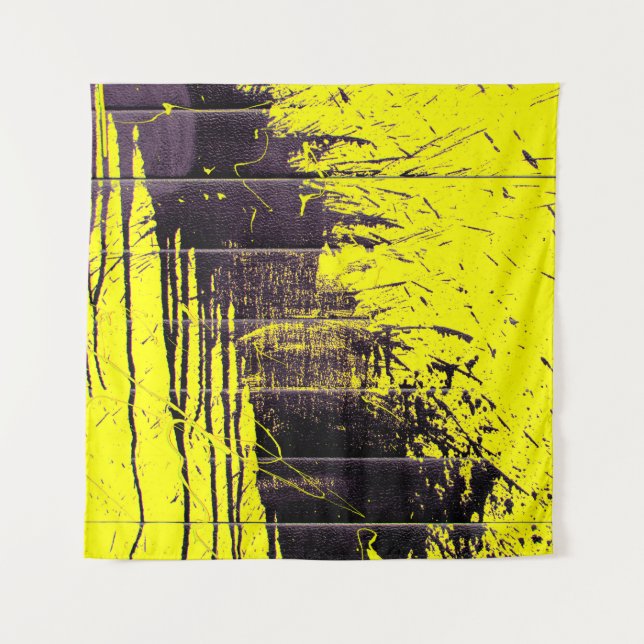 Tapete De Parede A tinta preta de abstrato pinga gota-a-gota num ol (Frente)