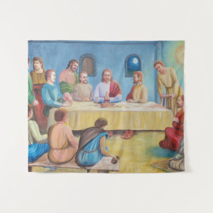 Tapete De Parede A Última Ceia: Jesus e os Discípulos