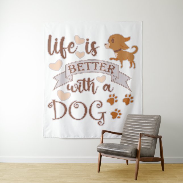 Tapete De Parede A vida é melhor com uma citação engraçada (In Situ)