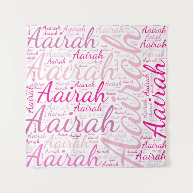 Tapete De Parede Aairah, Nomes Sem Fronteiras. (Frente)