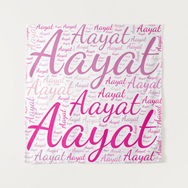 Tapete De Parede Aayat, Nomes Sem Fronteiras. (Frente)