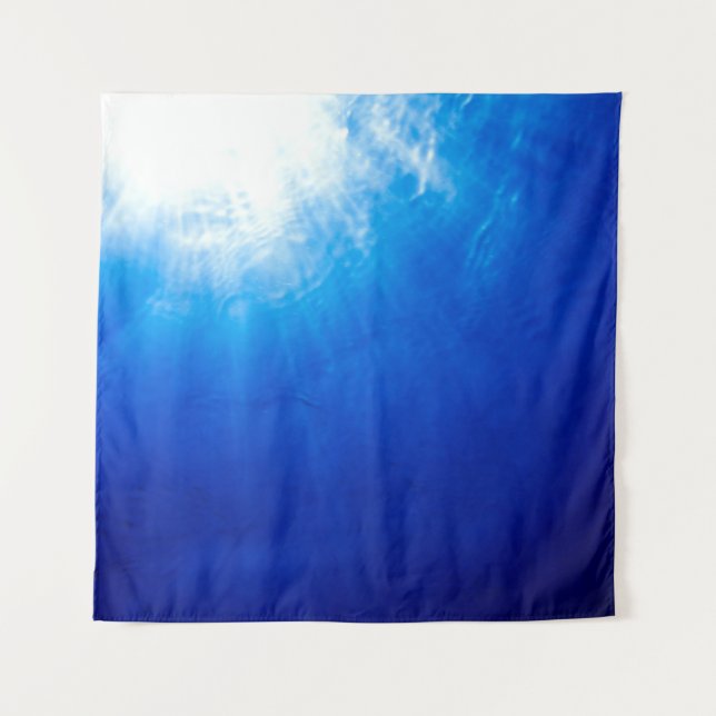 Tapete De Parede Abaixo do mergulho fundo azul (Frente)