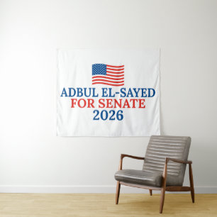 Tapete De Parede Abdul El-Sayed para Senado Michigan Eleição 2026