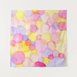 Tapete De Parede Abertura da bolinhas: Aquarela Colorida