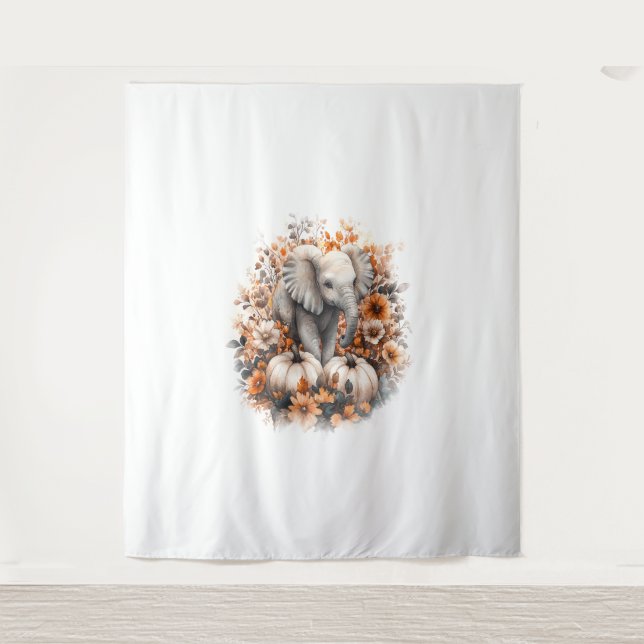 Tapete De Parede Abóbora-de-Camisa-Elefante (Frente)