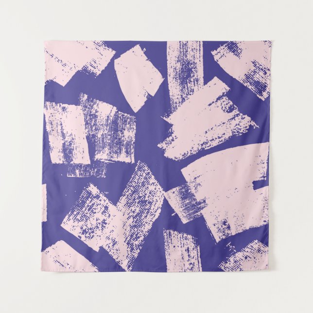 Tapete De Parede Abstract creative seamless pattern with brush stro (Frente)