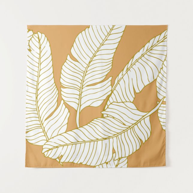 Tapete De Parede Abstract elegance pattern with floral illustration (Frente)