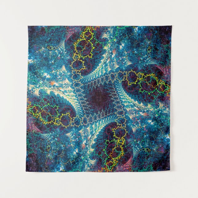 Tapete De Parede Abstract fractal background - computer-generated i (Frente)