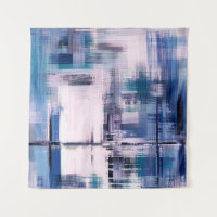 Abstract oil painting on canvas, hand drawn artwor