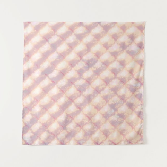 Tapete De Parede Abstract pastel glowing quatrefoil pattern (Frente)