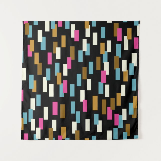Tapete De Parede Abstract pattern with textured geometric shapes. a (Frente)