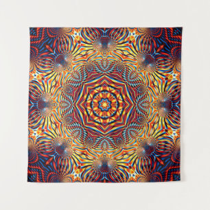 Tapete De Parede Abstract square background. Symmetric round decora