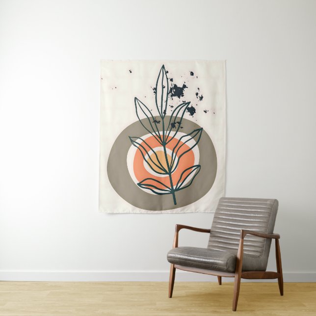 Tapete De Parede Abstrato botânico mínimo (In Situ)