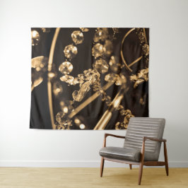 Tapete De Parede Abstrato Crystal Chandelier