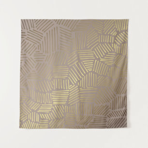 Tapete De Parede abstrato de ouro, fundo vintage elegante.