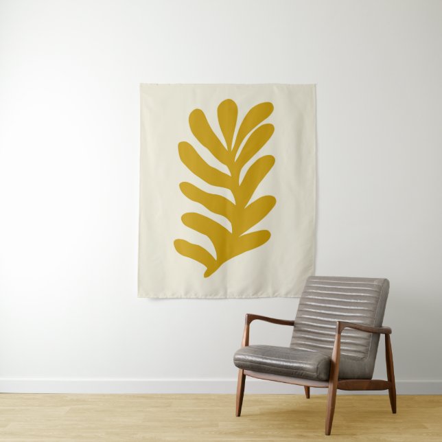 Tapete De Parede Abstrato Seagrass - Ochre #1 #wall #art (In Situ)