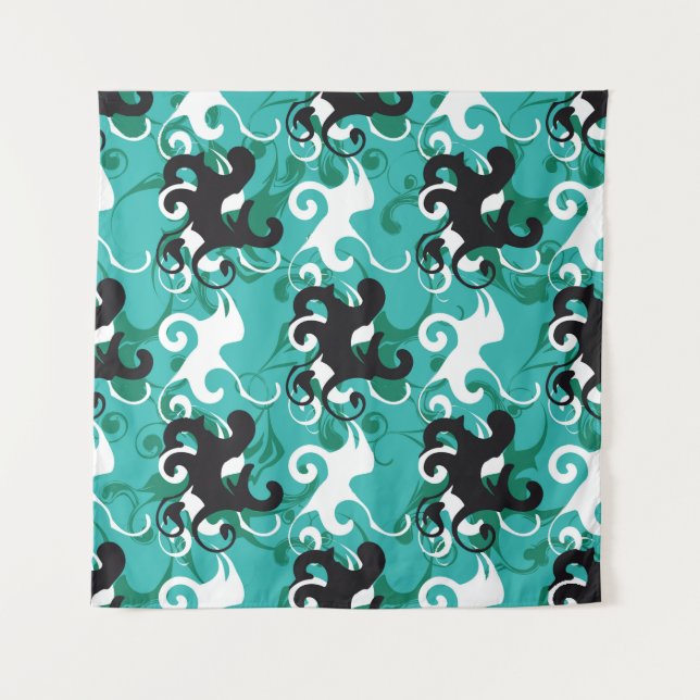 Tapete De Parede Abstrato sem descontinuidades padrão qualitativo i (Frente)