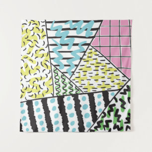 Tapete De Parede Abstrato três: Arte de fundo desenhada à mão.