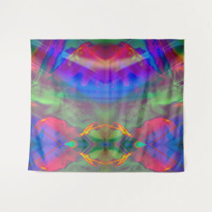 Tapete De Parede Abstrato verde azul roxo surreal