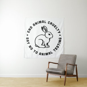 Tapete De Parede Acabar com a crueldade dos animais diz não à exper