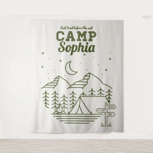 Tapete De Parede Acampamento de Festa de solteira de acampamento