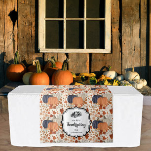 Tapete De Parede Ação de Graças Rustic Fall Autumn Pumpkin Wildflow