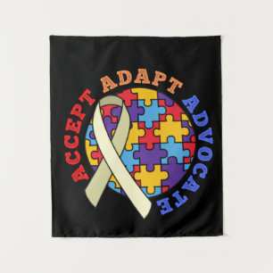 Tapete De Parede Aceitar Adaptar o Advocate-Autismo Sensibilizaçã