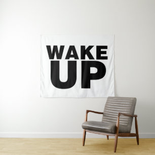 Tapete De Parede Acordar para cima preto