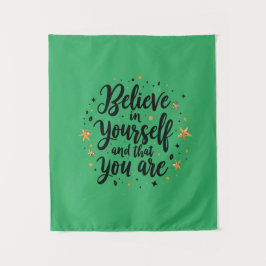 Tapete De Parede Acredite em si mesmo Design de citação motivaciona