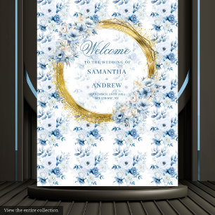 Tapete De Parede Adereço de Foto de Casamento Estiloso Boho Azul Pa