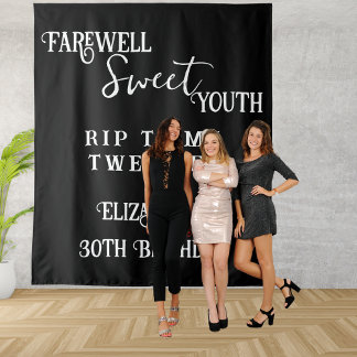 Tapete De Parede Adeus Doce Juventude RIP 20s 30º Aniversário