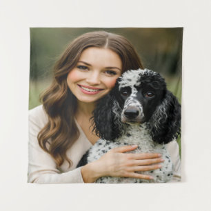Tapete De Parede Adicionar Foto de Poddle Personalizar Customizar