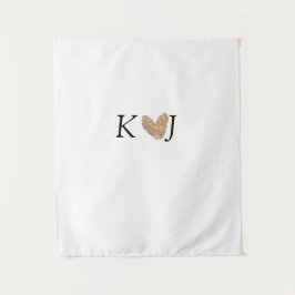 Tapete De Parede Adicionar nome do casal letra casamento coração do