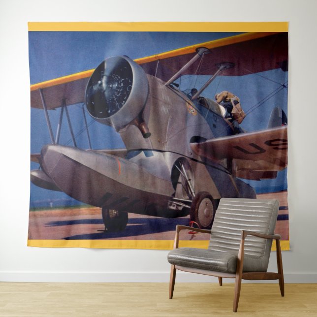 Tapete De Parede Aeronave Grumman F-2 de 1939 (In Situ (Horizontal))