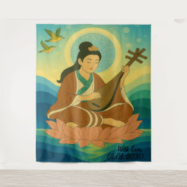 Tapete De Parede Aestética Personalizada Moderna Japão Deusa Sortud