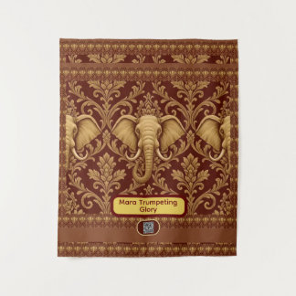 Tapete De Parede Africano Personalizado: Elefante Mara Glory | Luxo