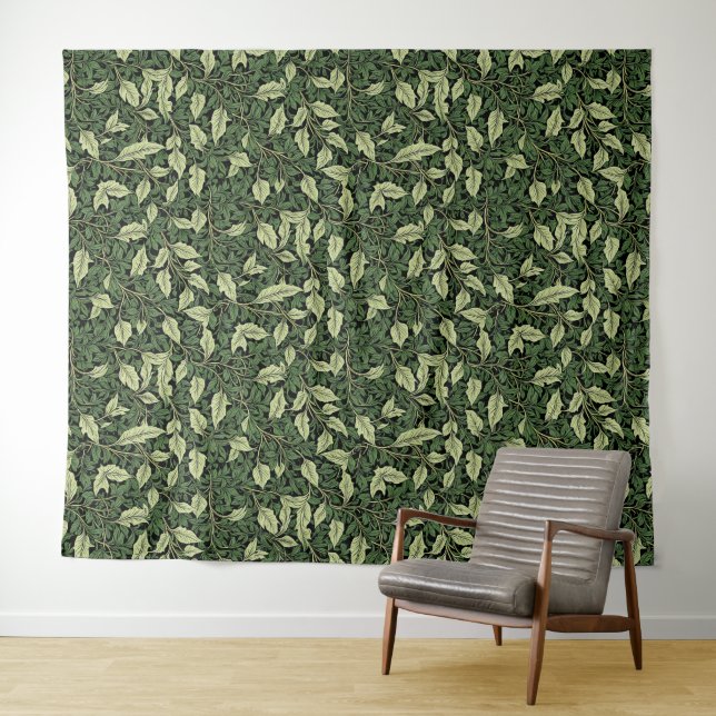 Tapete De Parede Agrupamento de Vinhas em Tons de Verde (In Situ (Horizontal))