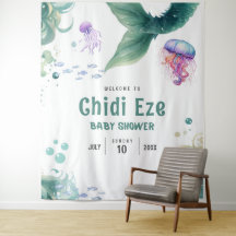 Água-viva Chá de fraldas colorida de água-viva