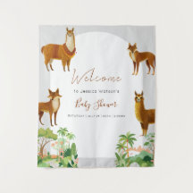 Ah Bebê Vintage Deserto Lhama Chamada do Bebê Coyo