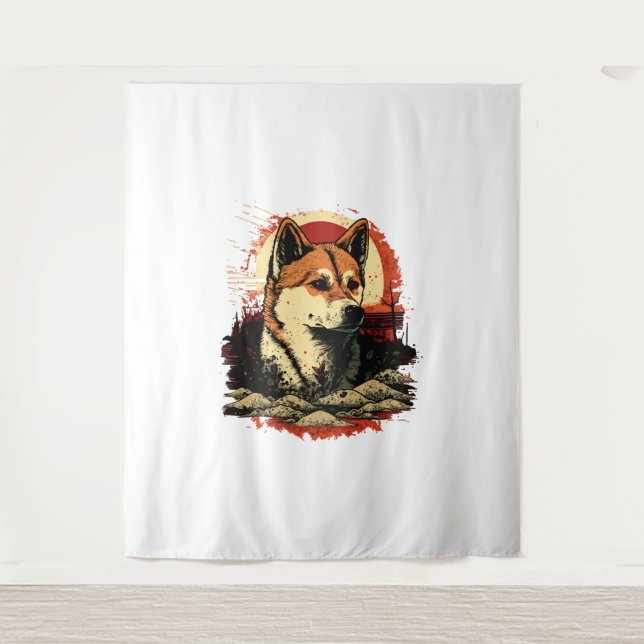 Tapete De Parede Akita Inu Dog (Frente)