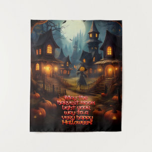 Tapete De Parede Aldeia de Halloween assustadora